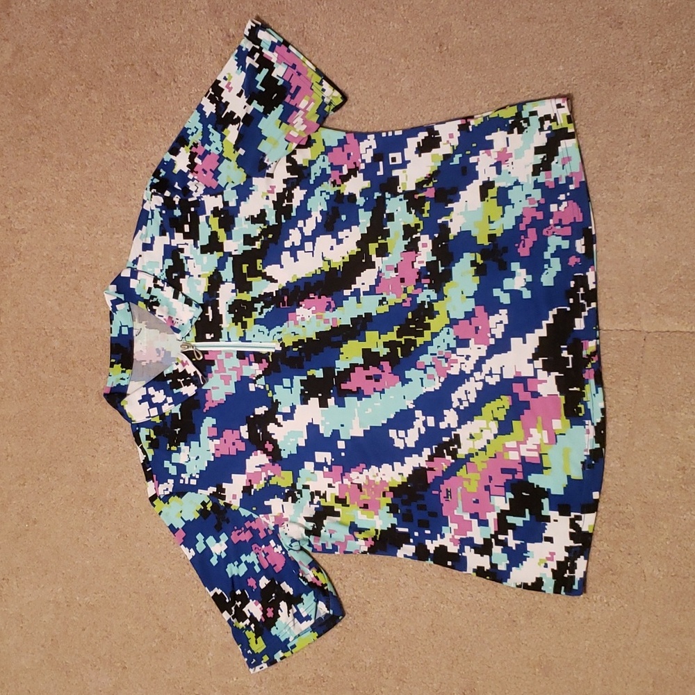 Bette & Court Women’s Geometric Print Tennis Tank